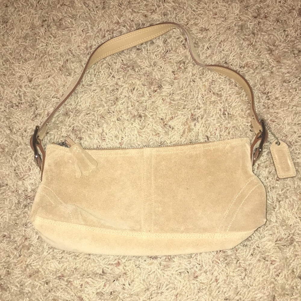 Tan coach purse